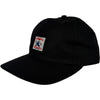 6-Panel Logo Snapback Black 6.5oz Cotton Ripstop