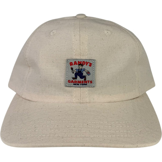 6-Panel Logo Snapback Natural 6.5oz Cotton Ripstop