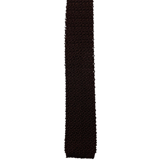 Annie Knit Tie Dark Brown
