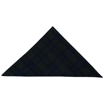 Bandana Cotton Linen Grey Yellow Check