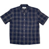 Checkered Shirt Cotton Linen Blue