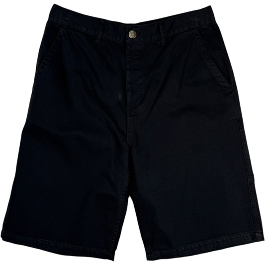 Coarse Short Black Cotton Twill