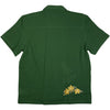 Ramus Camp Collar Shirt Dark Green Jaquard