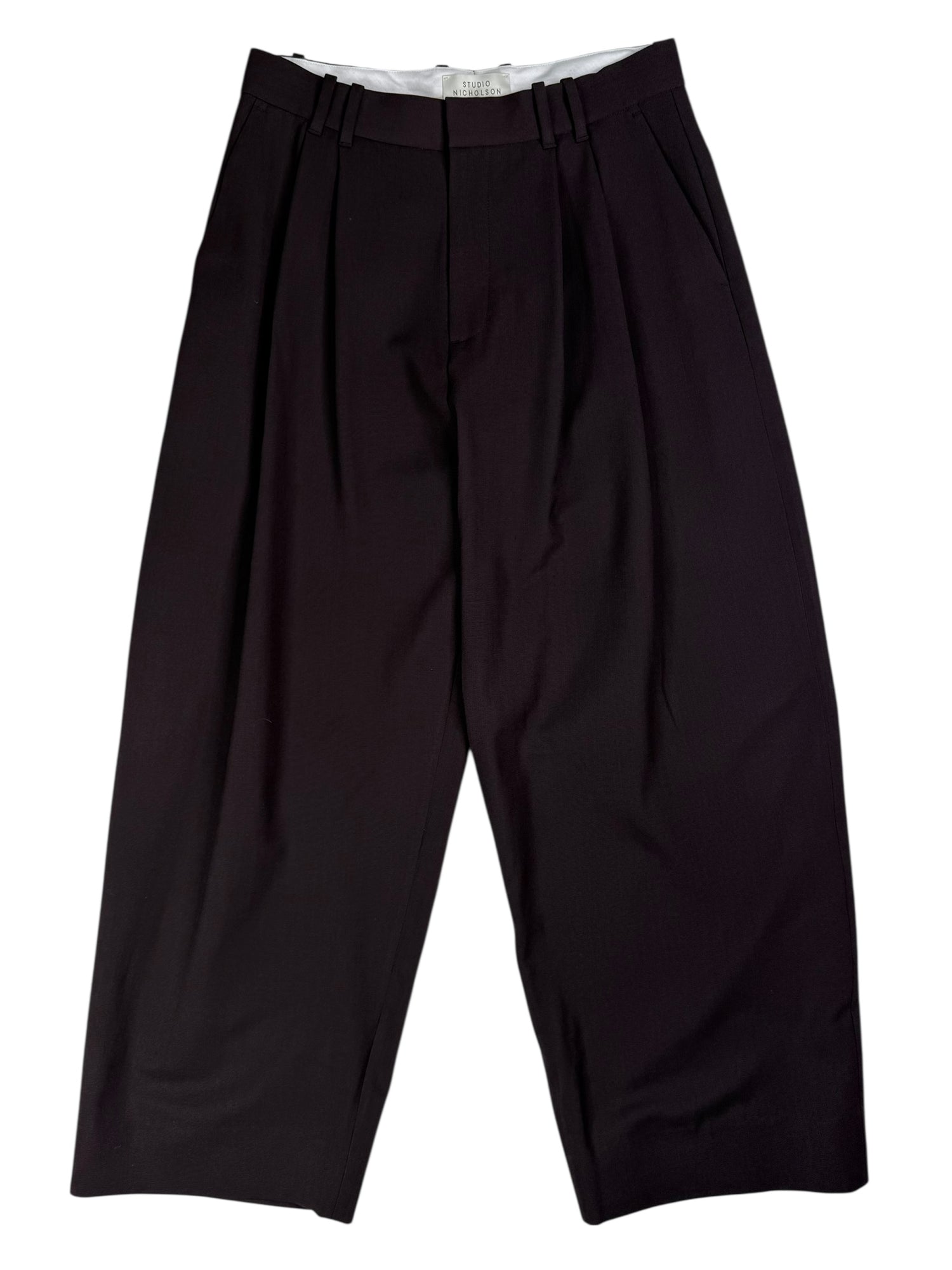 Line Pant Espresso Brown Light Tech Wool