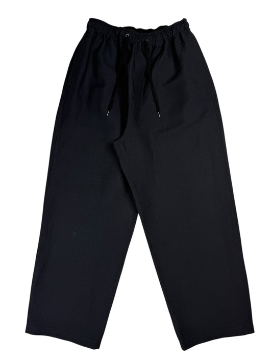 Fume Pant Washed Wool Crepe Black