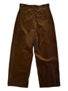 Alvy Cotton Corduroy Double Pleat Pant Toffee