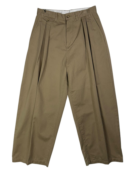 Alvy Double Pleat Pant Tan