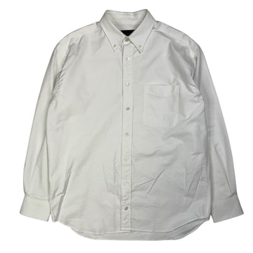 Pocket Logo Oxford Shirt White