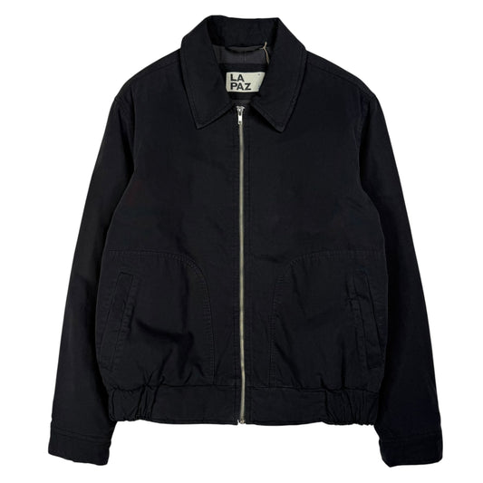 Leal Bomber Jacket Black Sand Canvas