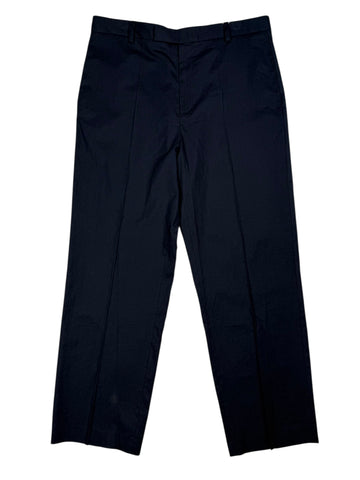 Pleated Linen Trouser Dark Navy
