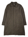 Cedric Wool Coat Harris Tweed Brown