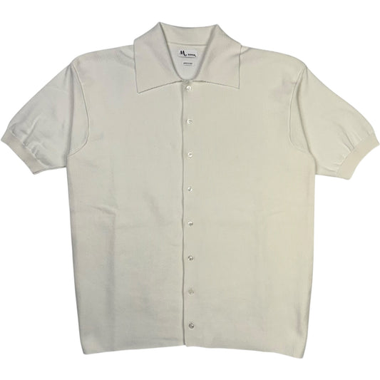 Aars Short Sleeve Knitted White Shirt