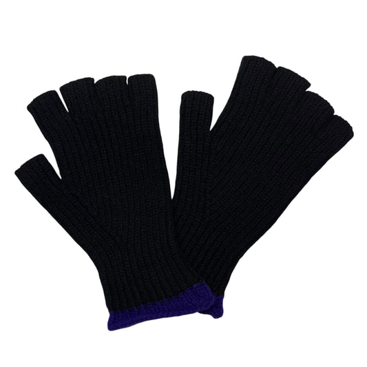 Lost My Fingers Ribbed Gloves Black