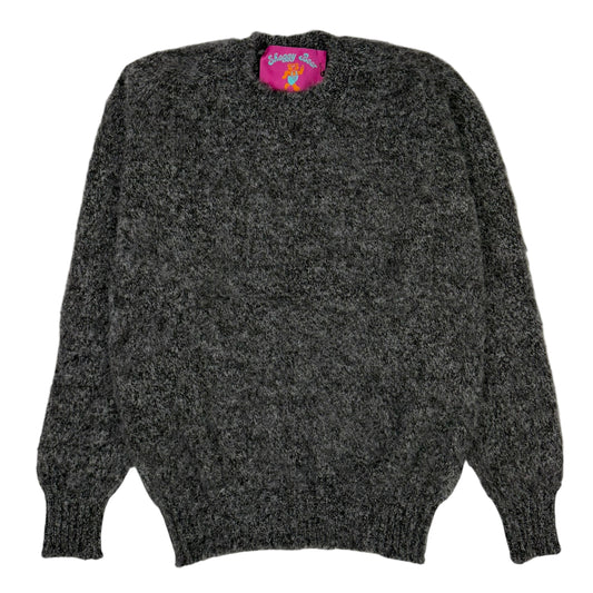 Shaggy Bear Wool Sweater Black Melange