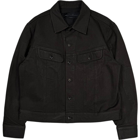 Sulpher Dyed Trucker Jacket Washed Black