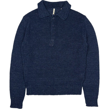 Linen Polo Navy