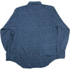 Amoeba Jacquard Curve Hem Shirt Blue