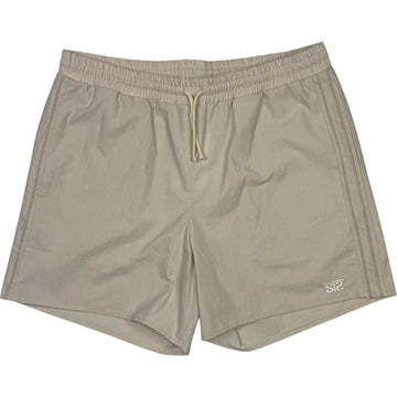 Vented Drawstring Shorts Oyster