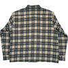 Raw Hem Overshirt Marine Blue Nep Check