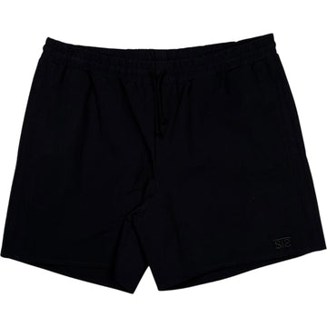 Vented Drawstring Shorts Black
