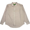 Crochet Vent Floater Shirt Maroon Stripe