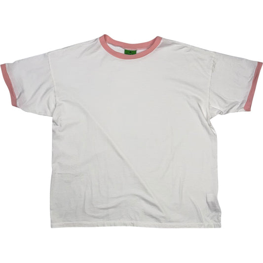 Ringer Tee Pale Pink
