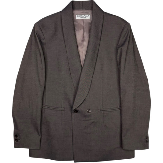 Double Breasted Shawl Blazer Shark