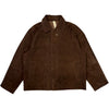 Short Raglan Suede Jacket Dark Brown