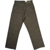 Wide Twist Stripe Khaki Denim