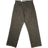 Wide Twist Stripe Khaki Denim