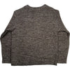Linen Wool V Neck Brown Melange