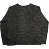 Linen Wool V Neck Black Melange