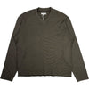 High V Neck T Shirt Black/white Stripe