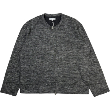 Zip Crewneck Charcoal Melange