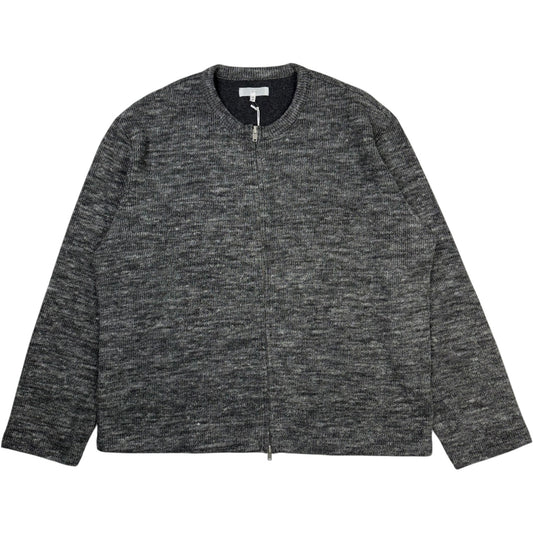 Zip Crewneck Charcoal Melange