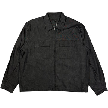 Joliet Zip Shirt Black Chambray