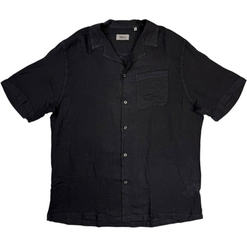 Hadley Short-Sleeve Linen Shirt Navy