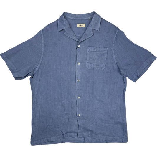 Hadley Short-Sleeve Linen Shirt Sugar Paper