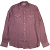 Dallas Linen Overshirt Dark Mauve