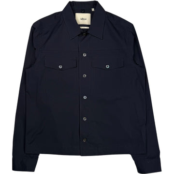 Mitchell Poplin Overshirt Navy