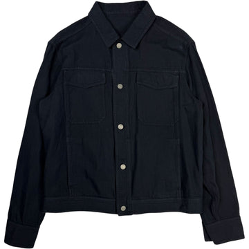 Saul Cotton-Linen Jacket Navy