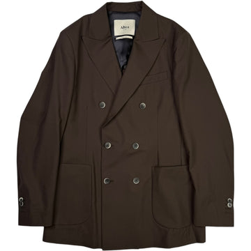 Carlo Double-Breasted Blazer Brown