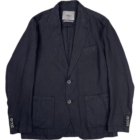 Aaron Linen Blazer Navy