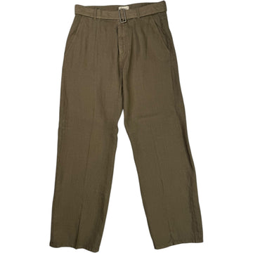 Odell Linen Trouser Bottle Green