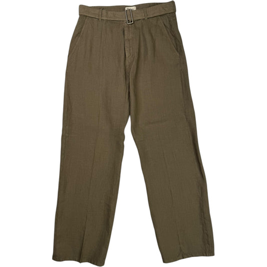 Odell Linen Trouser Bottle Green