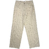 Nikos Jeans Fringed White Twill