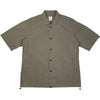 Crinkle Cotton Gray Short Sleeve Shirt