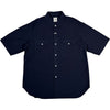 Cotton Navy Short Sleeve Shirt