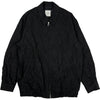 Crinkle Wool Linen Black Jacket