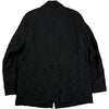 Crinkle Wool Linen Black Coverall Jacket